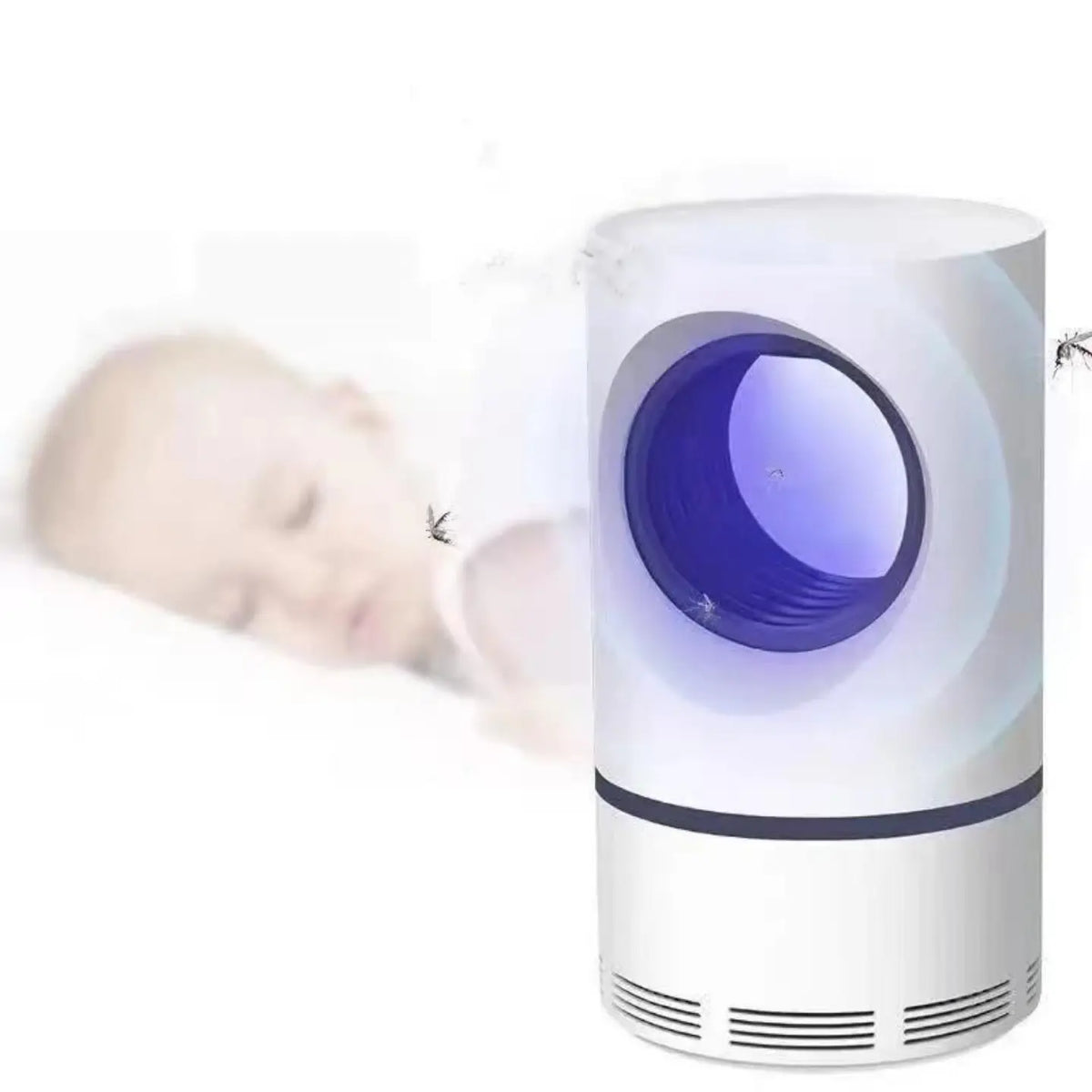 UV lampa protiv komaraca pored kreveta za bebu