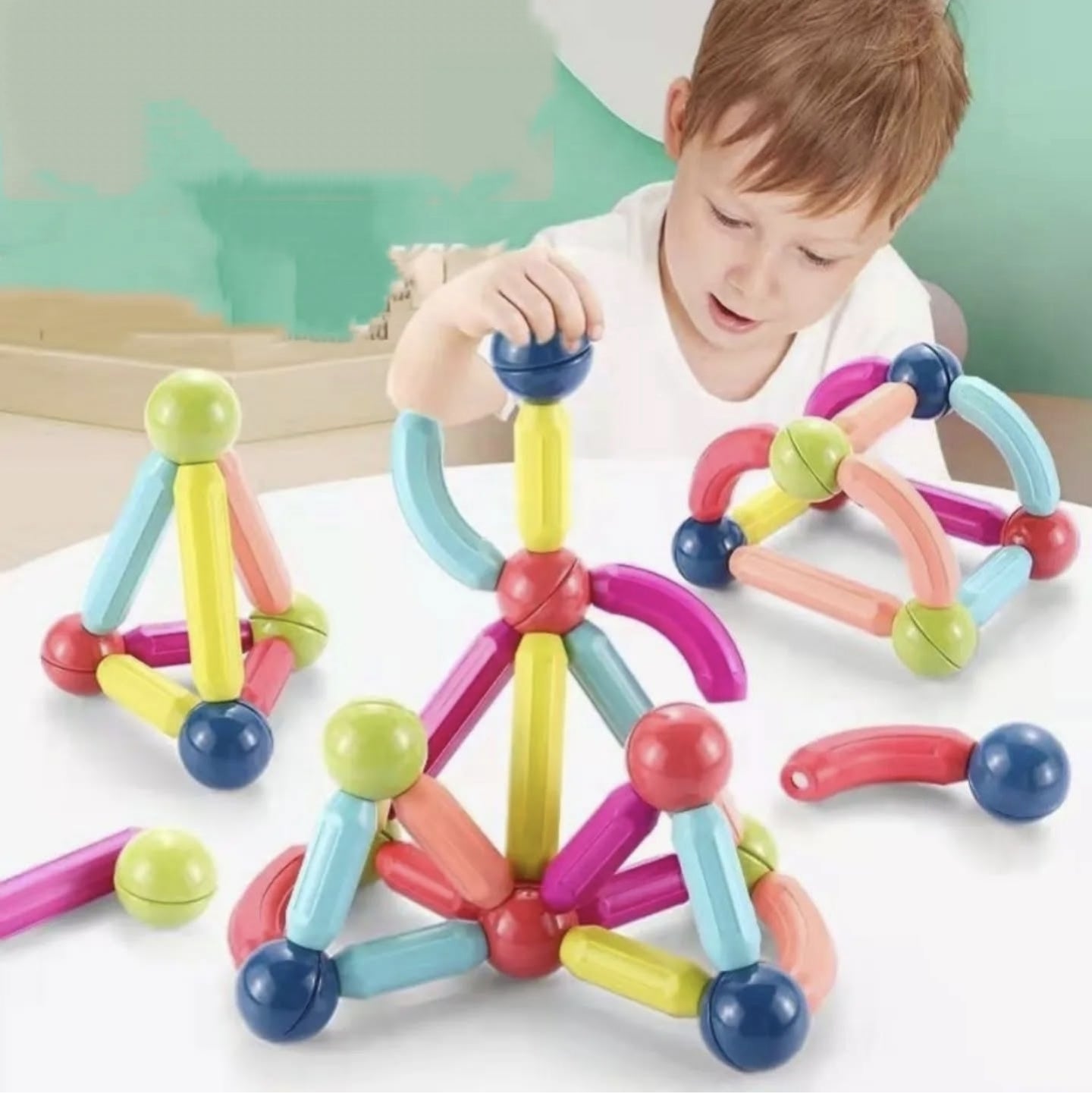 Edukativne magnetne kocke za decu set 46kom - Azijashop