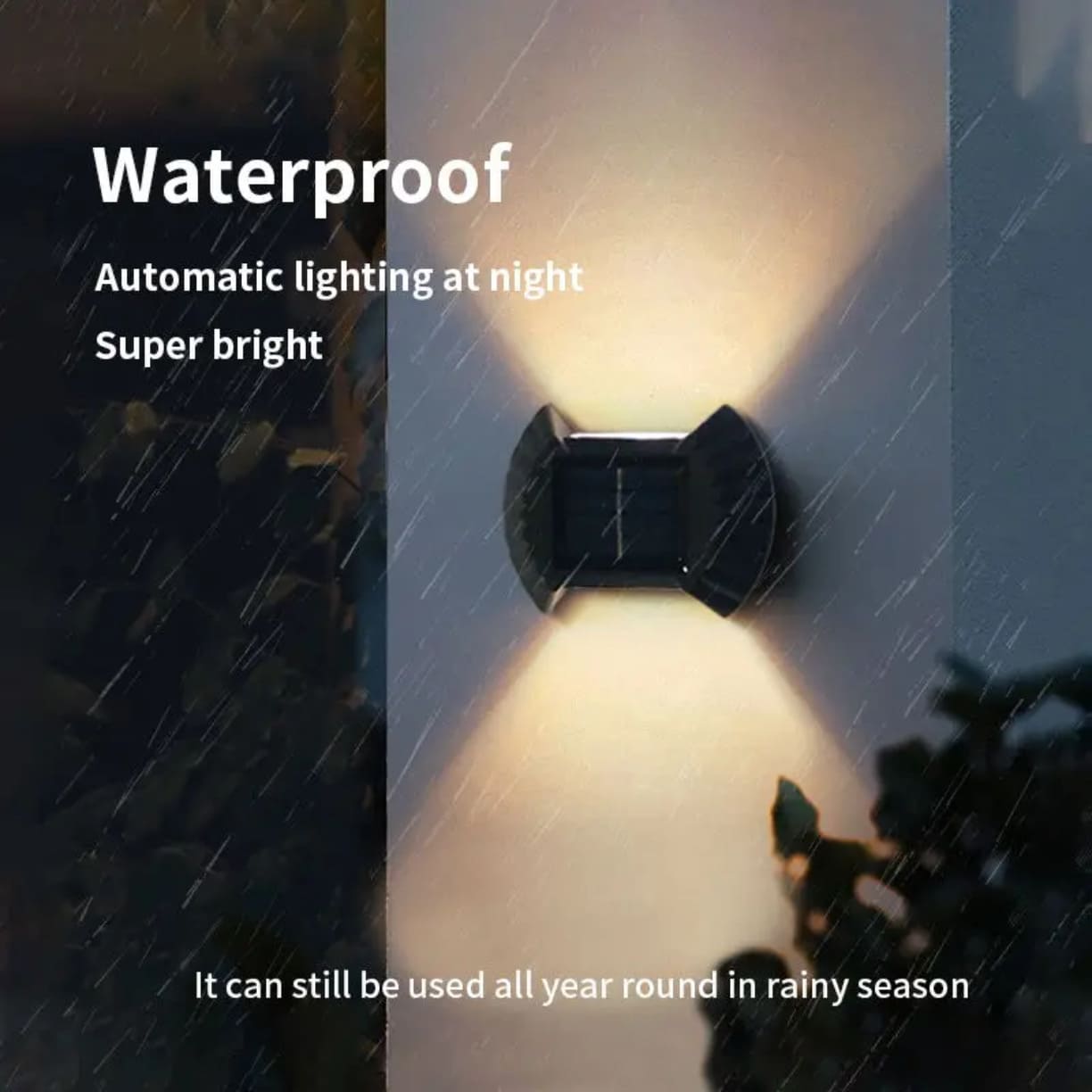 Vodootporna solarna LED lampa za dvorište i terasu