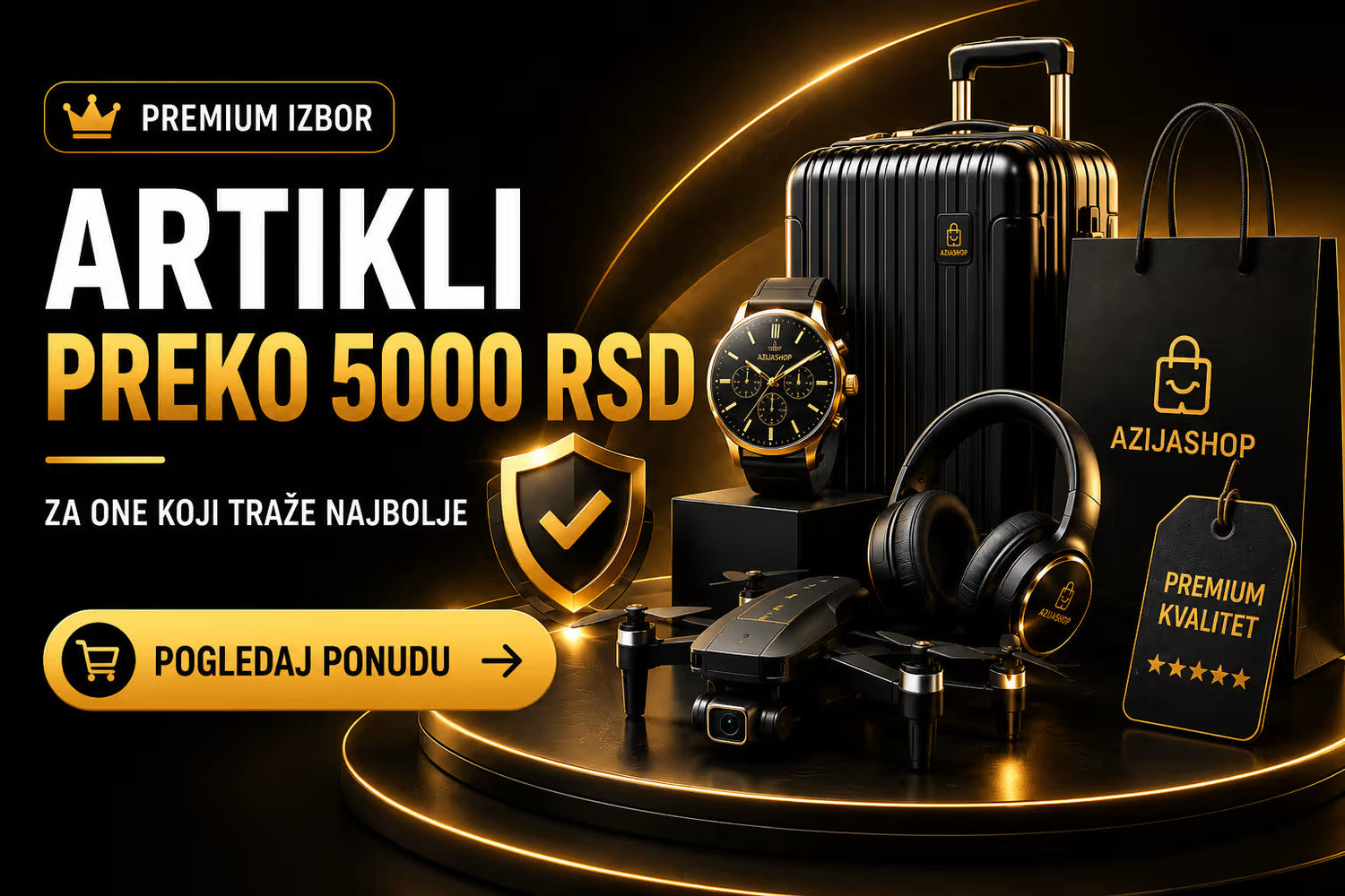 Premium proizvodi preko 5000 RSD u Azijashop prodavnici - kvalitetni artikli za zahtevne kupce