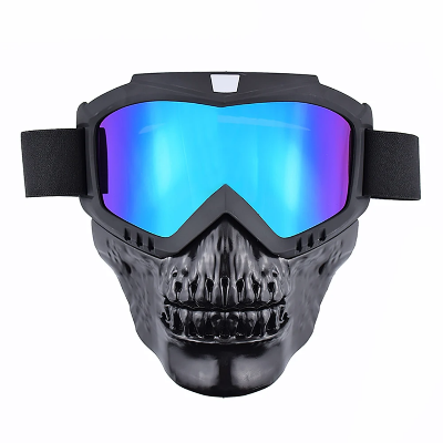 Maska za Motor i Zastitne Naočare Lobanja