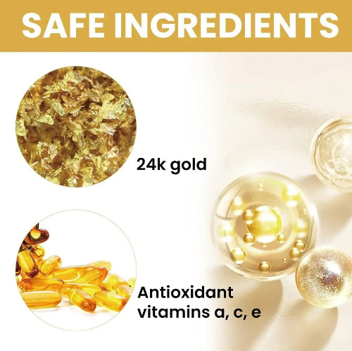 Sastojci seruma 24K zlato i antioksidant vitamini A C E