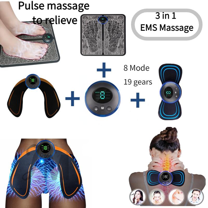 3u1 ems masazer set za stopala ledja i telo