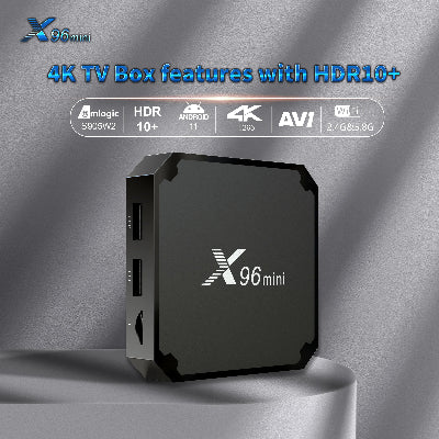 TV Box X96 mini podrzava 4K Ultra HD rezoluciju i H265 dekodiranje za visok kvalitet slike striming video zapisa