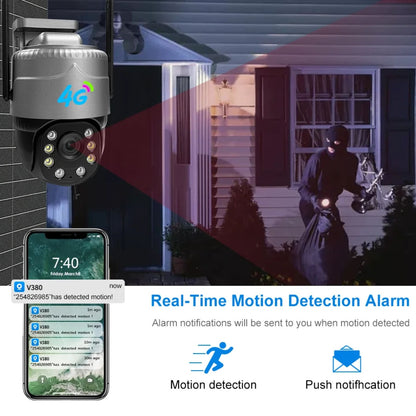 4G sigurnosna kamera sa detekcijom pokreta i trenutnim alarm obavestenjima