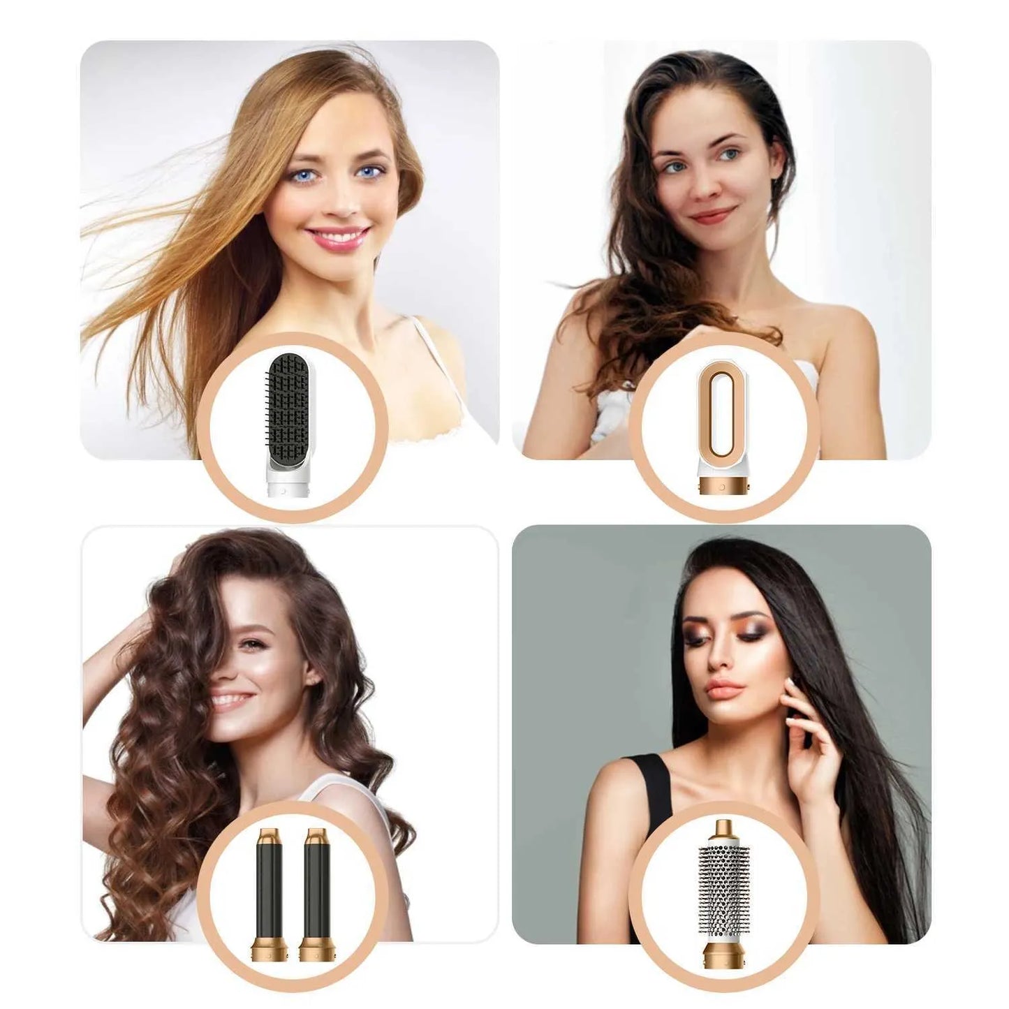 5u1 air styler za kosu različiti nastavci za ravnu kosu lokne talase i volumen