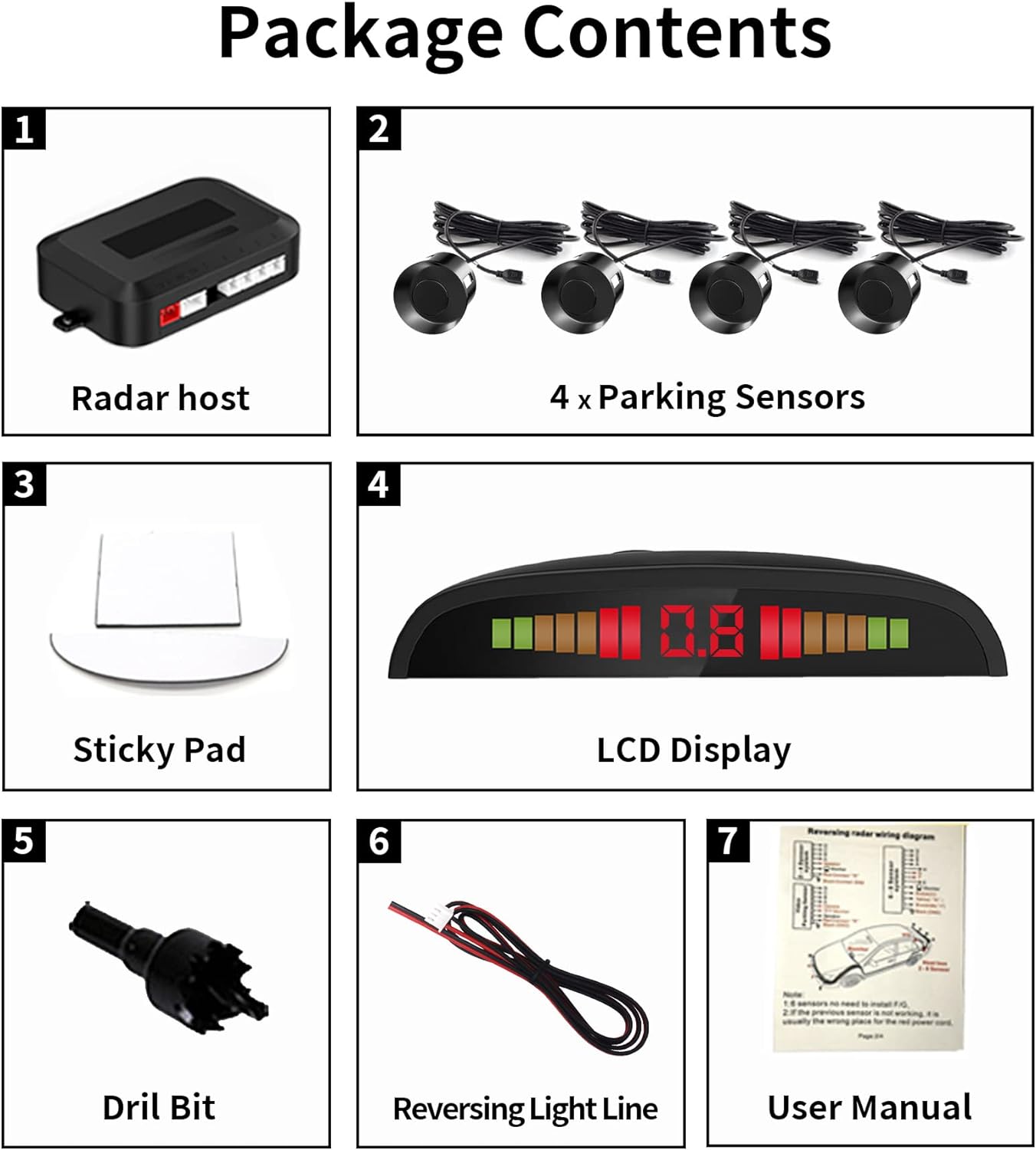 Parking rikverc senzori - Azijashop
