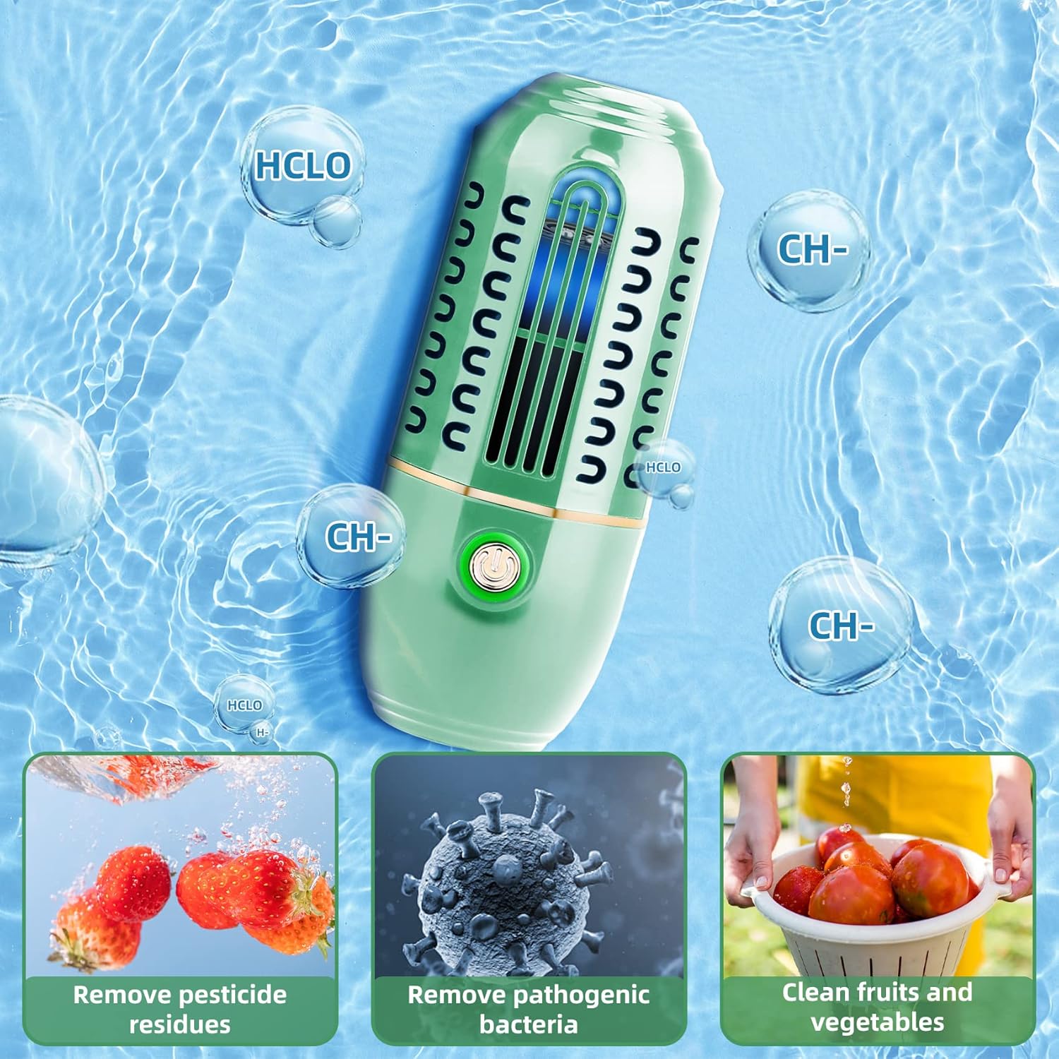 Prenosni čistač za voće i povrće ozonizator hrane - Azijashop