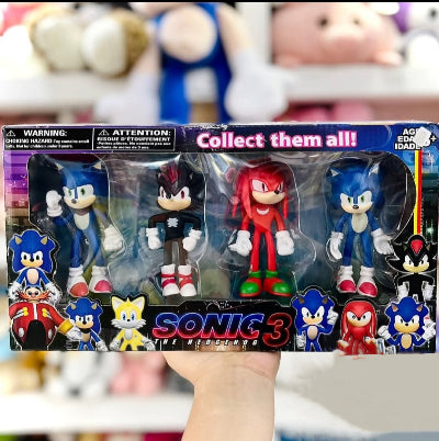 Pakovanje akcione figure Sonic 3 jez set Shadow Knuckles figure igracke za decu film junaci povoljno