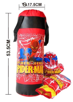 Boks set Spajdermen dimenzije sportska vreca za udaranje i bokserske rukavice za decake