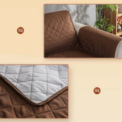 Braon navlaka za jednosed. Zastitna presvlaka za fotelju, jednostavna za postavljanje i odrzavanje. Kvalitetna zastita namestaja.