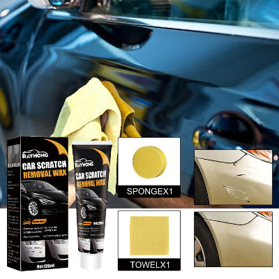 Brisanje ostataka paste krpom sa automobila nakon poliranja. Rezultat je glatka povrsina bez ogrebotina.