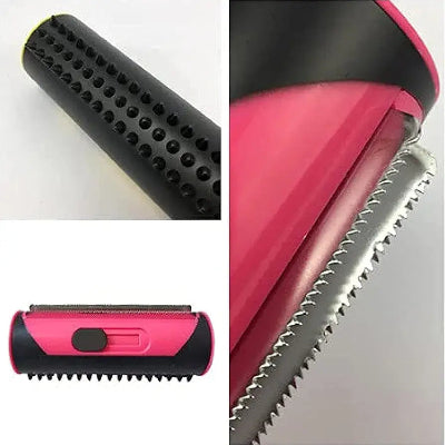Detaljan prikaz glave cetke sa preciznim zubcima za efikasno skupljanje dlaka.