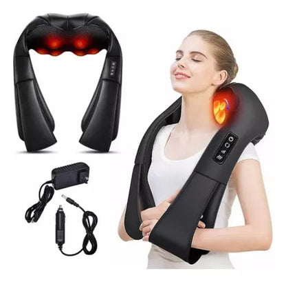 Masažer za vrat i ramena sa grejanjem - Dubinska masaža za opuštanje i olakšanje Azijashop