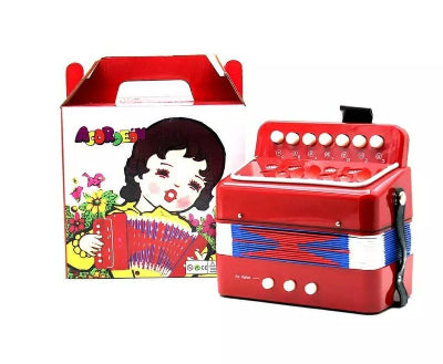 Pakovanje dečije harmonike dugmetare muzicki instrument za decu poklon