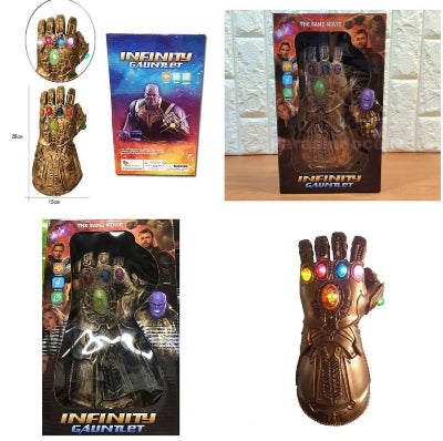 Igracka rukavica beskonacnosti decija velicina set u kutiji idealno za decu fanove Marvela