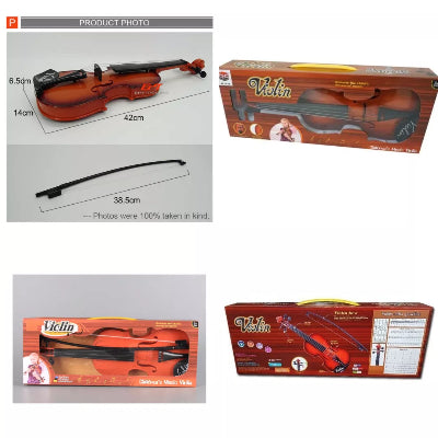 Paket igracka violina gudalo i kutija edukativna igracka za ucenje muzike i ritma poklon za predskolce