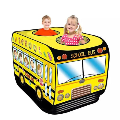 Veliki dečiji šator autobus kucica za igru za dečake i devojčice sa otvorima za izlazak i igru