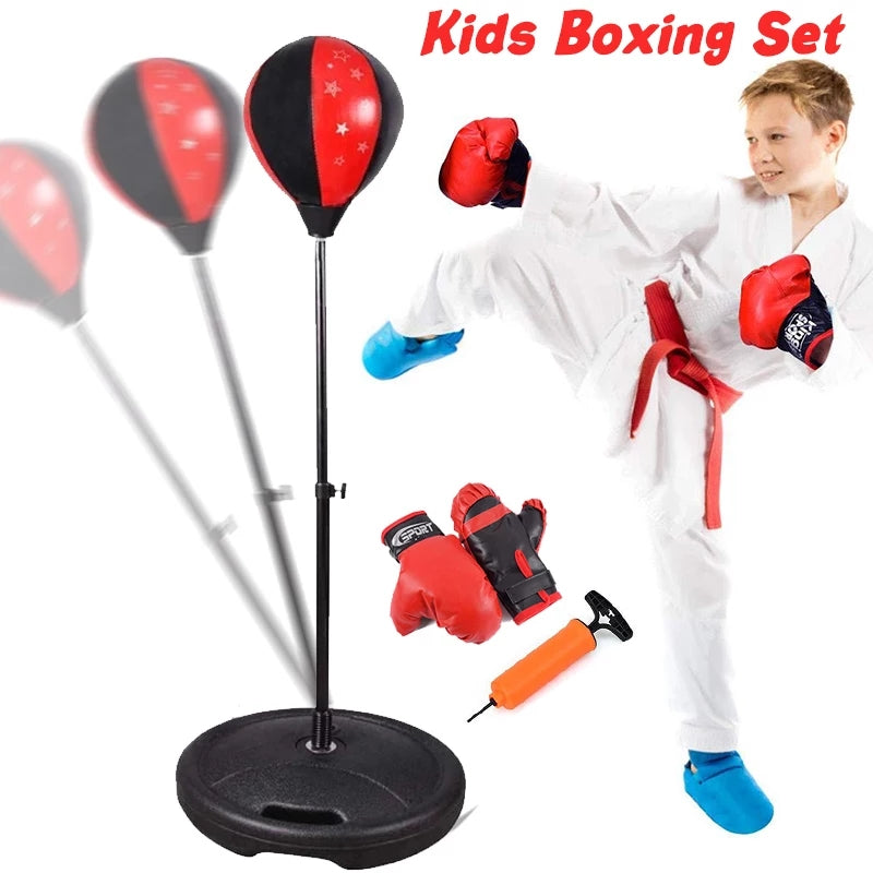 Bokserski set za decu trening sa postoljem - Azijashop