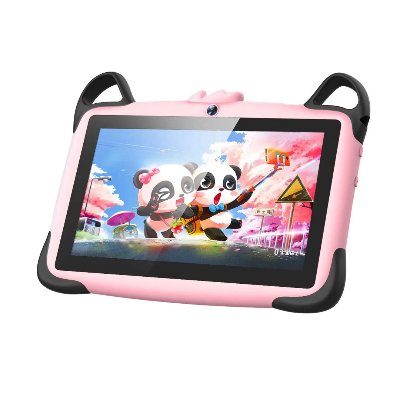 Deciji tablet roze boja zastitna futrola Android ekran za crtane filmove i igrice bezbedan za najmladje