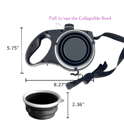 Dimenzije povodac za pse voda posuda set koriscenje putni set ljubimci hrana na izvlacenje setnja
