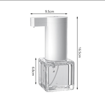 Tehnicke dimenzije pametnog dozatora za penu visina 161cm sirina 63cm merenje proizvoda dizajn dimenzionalni prikaz doziranje tecnosti