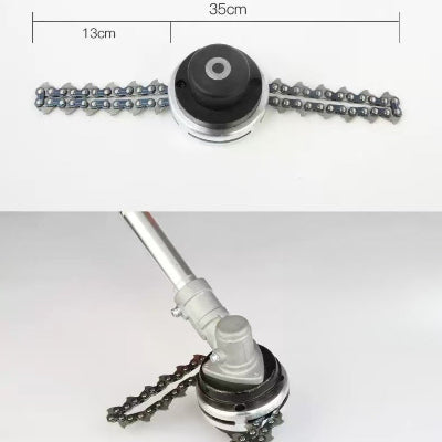 Detaljne dimenzije 13cm sirina glave 35cm lanac zamenska glava za trimer sa lancem laka montaza na standardne trimere