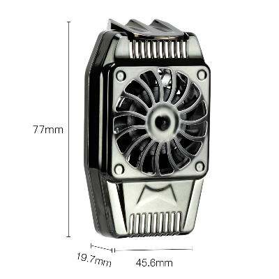 Tehnicke dimenzije hladnjaka za telefon, kompaktan dizajn, ventilator za mobilni, efikasno hlađenje tokom igranja zahtevnih igara.