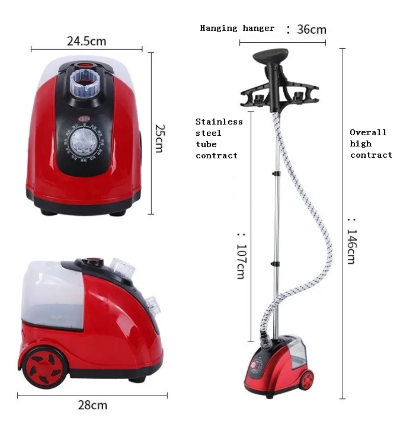 Dimenzije parocistaca vertikalno peglanje stender glava parocistaca crevo visina 143 cm sirina 28 cm