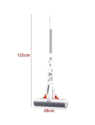 Sklopivi mop dimenzije 125cm duzina 28cm sirina, brisko za pod sa merama, praktican mop za ciscenje, velicina mopa za kucu, povoljno za domacinstvo.