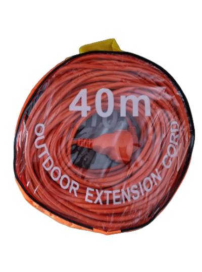 Dugacki produzni kabl 40 metara narandzasti elektricni kabl za velika rastojanja na otvorenom i radionice