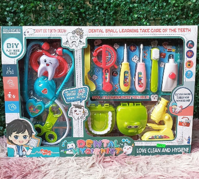 Edukativni set doktor zubar sa zivopisnim bojama za razvijanje maste i ucenje higijene zuba