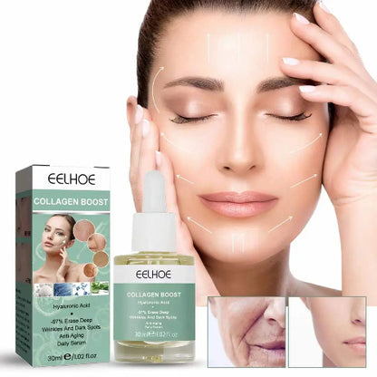 Eelhoe kolagen serum za podmladjivanje koze lica. Smanjuje bore, fine linije i pegla teksturu koze. Anti-aging efekat za sveziji izgled.