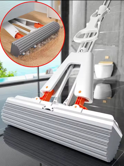 Mop za efikasno uklanjanje prljavstine, brisko za lako ciscenje parketa i plocica, snimak ciscenja poda, praktican mop za domacinstvo.