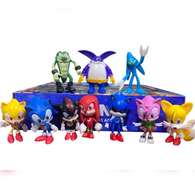 Set akcionih figura Sonic The Hedgehog Sonik jez model igracke na postolju za decu povoljno