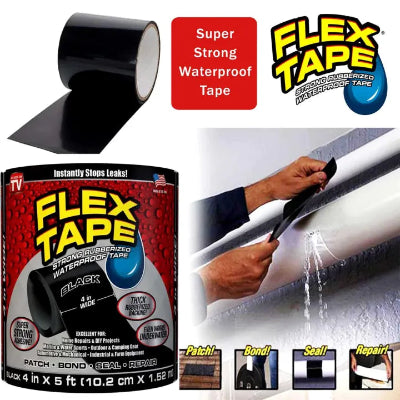  Flex Tape vodootporna traka u pakovanju i u roli, super jaka traka za popravke, popravka pukotina i zaustavljanje curenja vode, domace i profesionalne popravke