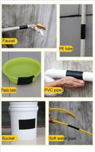 prikaz Flex Tape trake za popravke u domacinstvu, spajanje cevi, lepljenje kofe, popravka creva, visenamenska upotreba