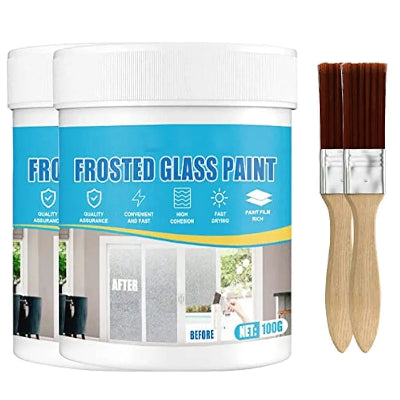 Frosted Glass Paint boja za staklo sa cetkom. Omogucava privatnost i mat efekat na prozorima i staklenim povrsinama.