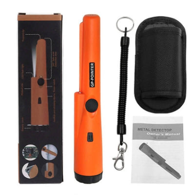 Komplet GP-Pointer detektora metala, ukljucuje futrolu, vezicu i pribor. Spreman za upotrebu.