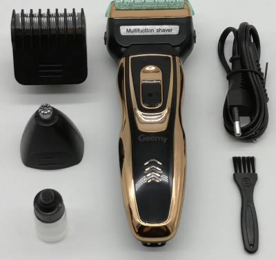 Geemy masinica za sisanje i brijanje 3 u 1 set trimer nastavci cetkica ulje punjac kabl