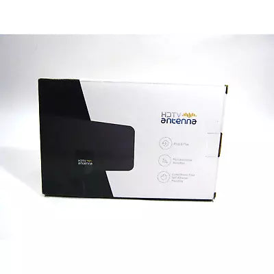 Pakovanje za HDTV digitalnu antenu. Antena omogucava jasan prijem signala i besplatan pristup lokalnim kanalima.