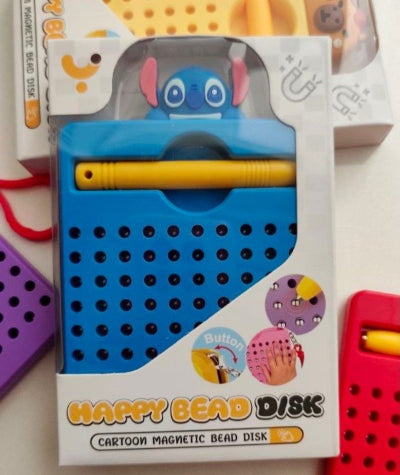 Pakovanje Cartoon Magnetic Bead Disk igracke sa ilustracijama nacina crtanja i ucenja edukativna Stitch tabla
