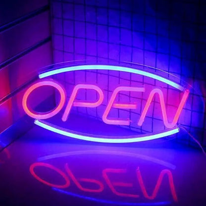 Neonska reklama "OPEN" - Azijashop