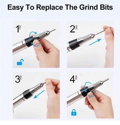 Električna turpija za nokte - Profesionalni set za manikir i pedikir SML M13 - Azijashop