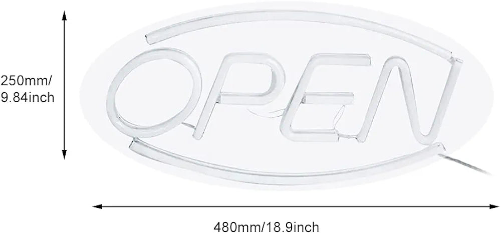 Neonska reklama "OPEN" - Azijashop