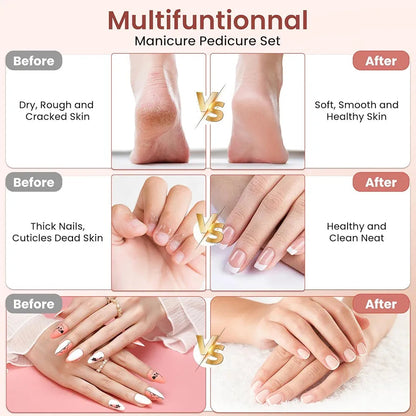 Profesionalni set za manikir i pedikir Polosmart Azijashop