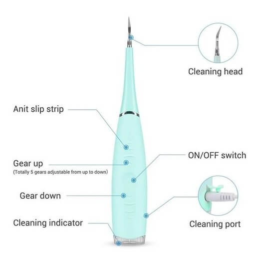 Ultrazvucni aparat za skidanje kamenca i poliranje zuba 5 brzina