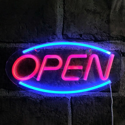 Neonska reklama "OPEN" - Azijashop