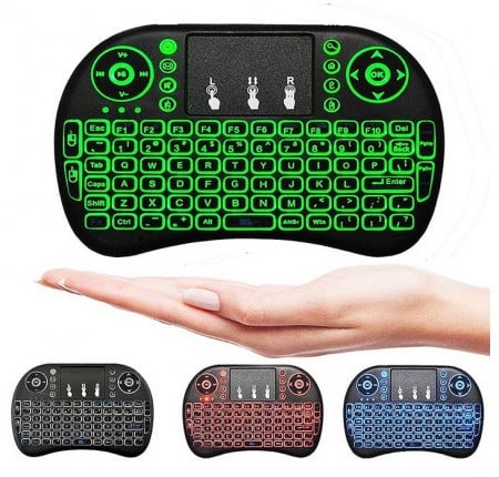 Multifunkcionalna bežična tastatura RGB - Azijashop