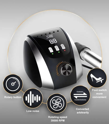 Električna turpija za nokte - Profesionalni set za manikir i pedikir SML M13 - Azijashop